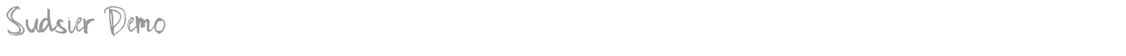 Sudsier font preview